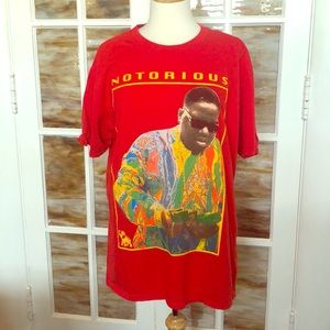 Red Notorious BIG shirt.  Size Large